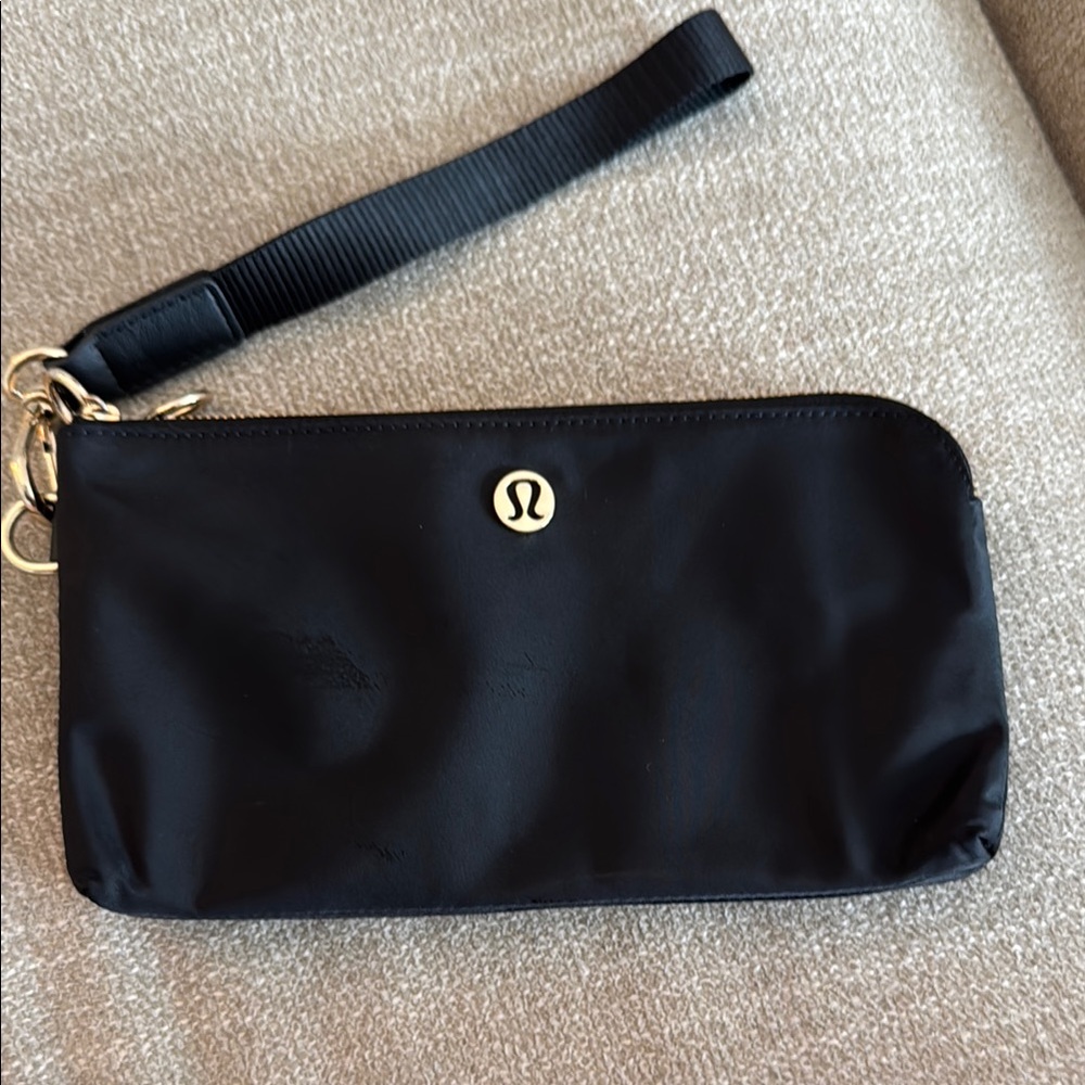 lululemon athletica Black Wristlet Bag